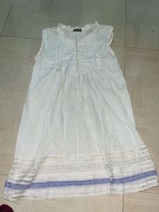 Denim Jacket &amp; White Dress