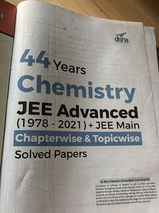 Chemistry JEE Advanced 44yr Pyq Book