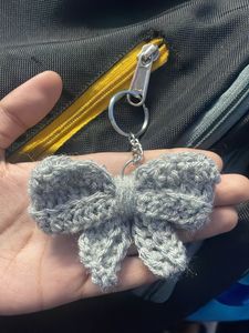 Crochet Bow Keychain