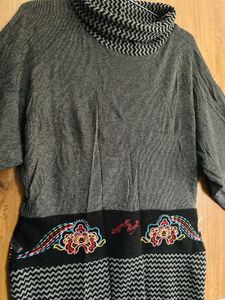 Polo Neck Charcoal One Pice