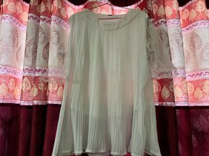 White Floral Detail Blouse