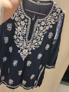 Navy Blue Kurti