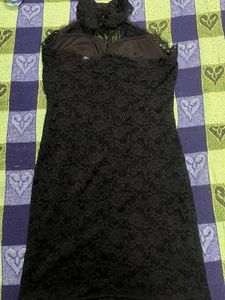 Elegant Black Lace Dress
