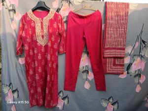 Red /Pink Salwar Suit Set