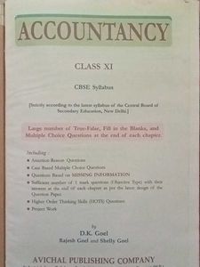 Accountancy Class XI - CBSE Syllabus With Notes
