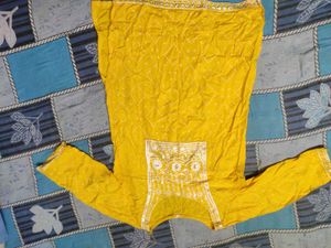 Yellow Printed Top
