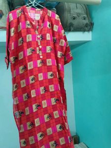 Cotton Multicolour Kurti