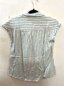 Striped Button-Up Shirt