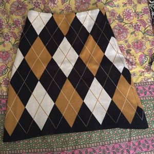 Argyle Pattern Skirt