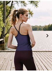 Shein Spaghetti Strap Racerback Fitted Crop Tank T