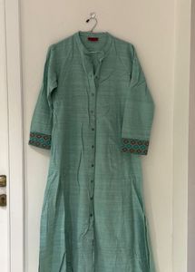 Elegant Green Cotton Kurta