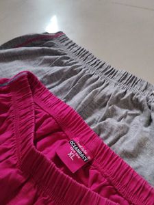 Casual Lounge Pants Combo – Grey &amp; Pink