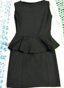 Black Peplum Dress