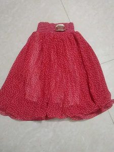 Cute Red Polka Dot Skirt