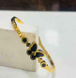 Anti tarnish Gold Butterfly Bangle/bracelates