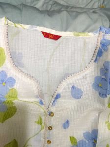 new Floral Print Kurta with lining