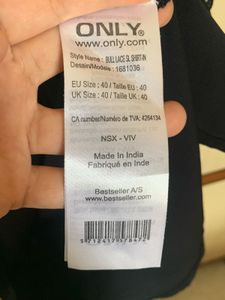 ONLY Women Black Lace Shirt