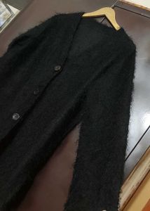 Black Winter Botton Style Shrug Sweater 42 Bust