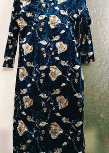 Floral Velvet Dress