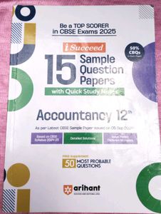 Accountancy 12th Sample Question Paper 2025