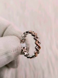 S925 Two-Tone Stackable Ring