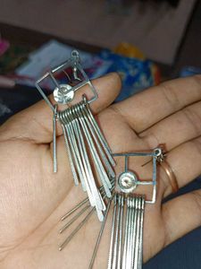Geometric Fringe Earrings