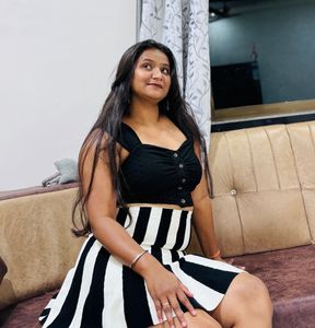 Chic Striped Mini Skirt – Black & White