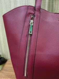 Guess Naya Women Burgundy Tote Bag