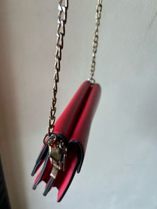 Red Chain Crossbody Bag