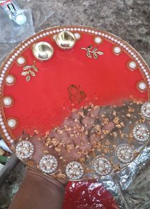 Decorative Resin Pooja Thali