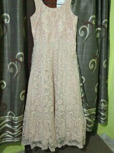 Ethnic Gown New Not Weared Sleeves Also Available