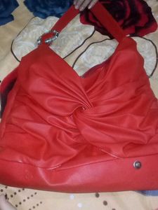Red &amp; Green Shoulder Bag Duo