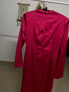 H&amp;M Draped Satin dress