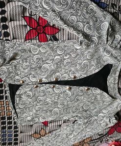 Patterned Button-Up Top