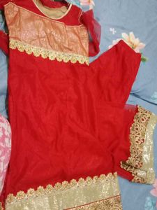 Beautiful Red Colour Partiwear Dress