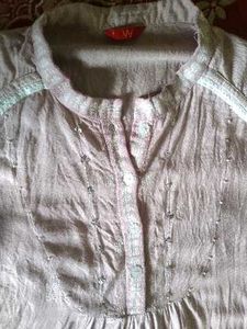 lavender colour kurthi Fixed Price No Bargain