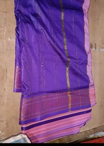 Elegant silk Purple Saree