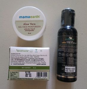 Mamaerth Moisturizer With Free M Caffeine Hair Oil