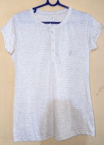 Cream Korean Cute Top