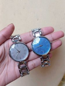 Silver Wristwatch Set