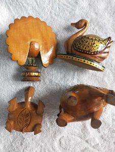 Hand-painted Wooden Animal Figurines