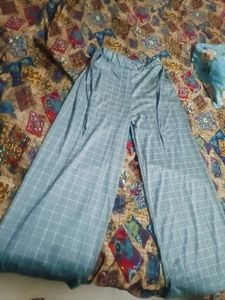 Checkered Wide Leg Lower