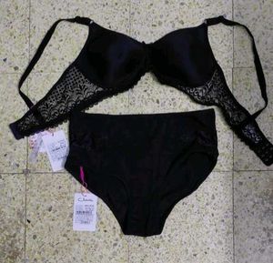 Black Bra &amp; Panty Set