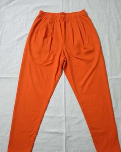 Orange Casual Pants
