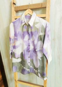 Floral Print Button-Down Shirt size-38