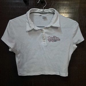 Crop Polo Shirt