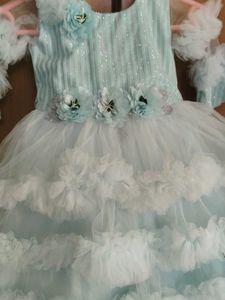 Barbie  Frock For 2-3 Years Old Baby Girl
