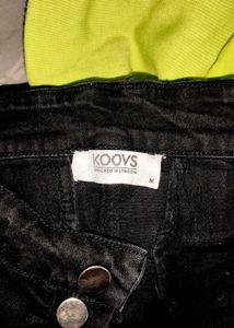 Stylish Black Denim Mini Skirt