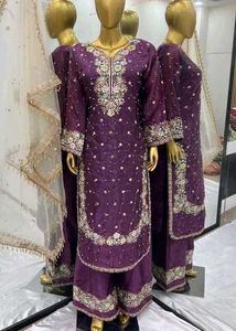 New Party Wear Silk Suit