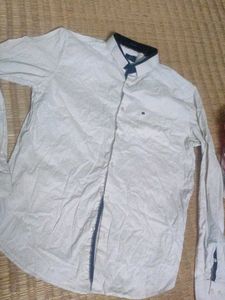 True blue branded l size  Shirt